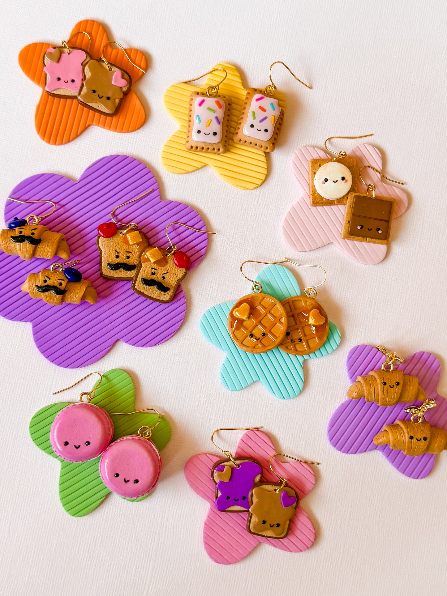 Krissy Croissant Earrings | Polymer Clay Earrings
