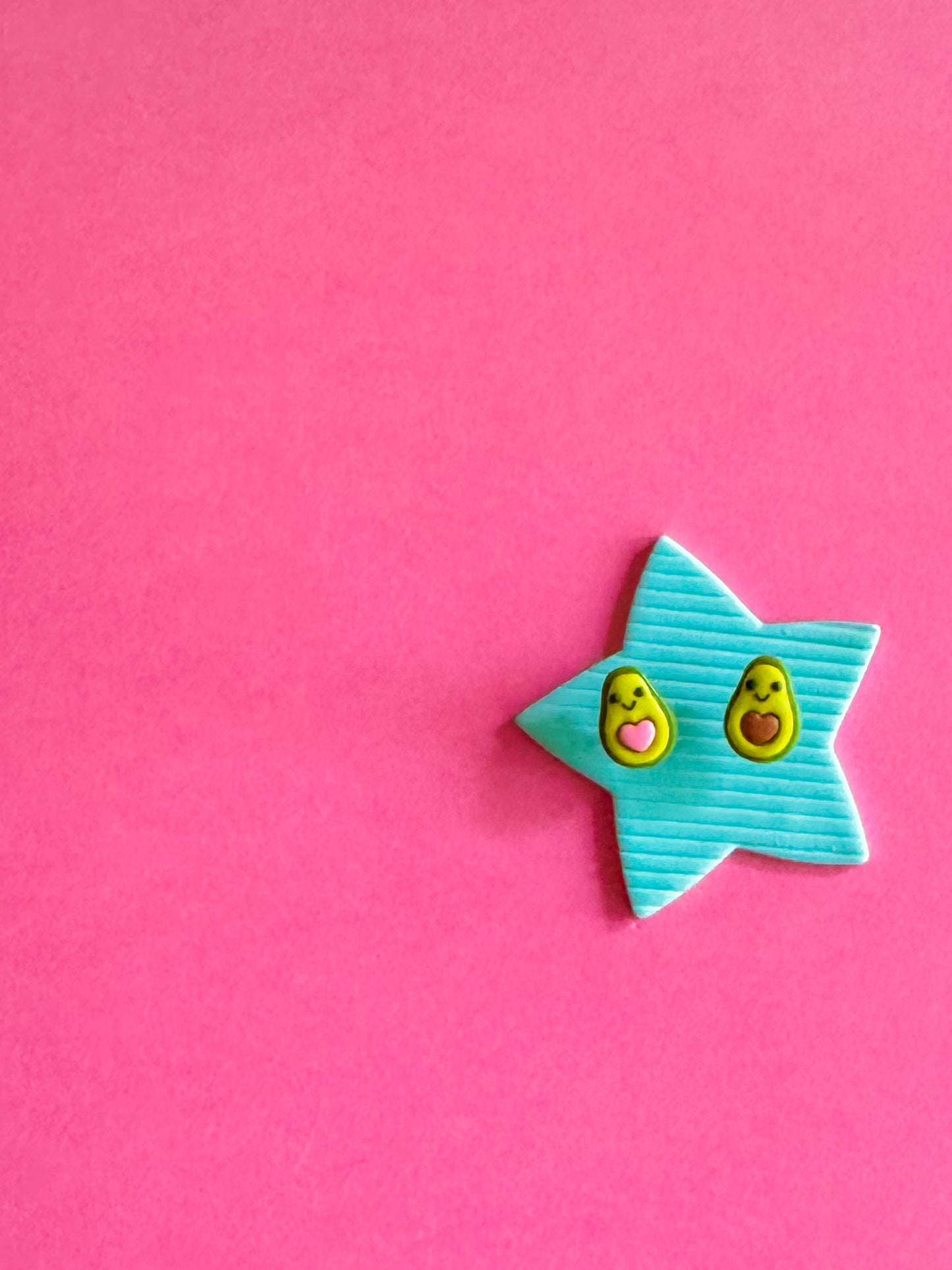 Mini Amy - Clay Avocado Studs