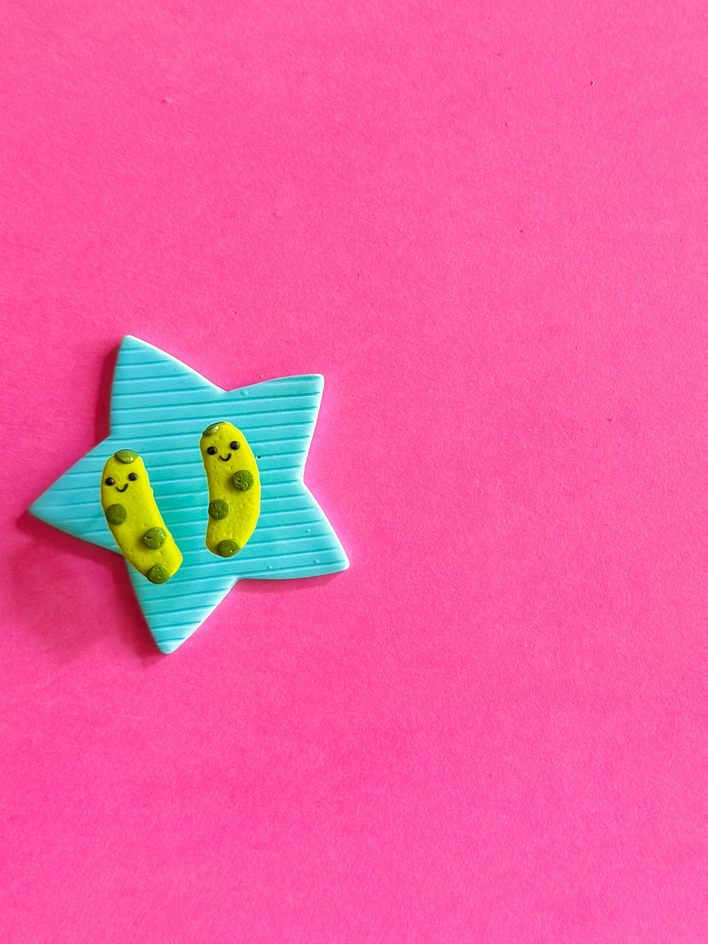 Pickle Studs | Clay Earrings