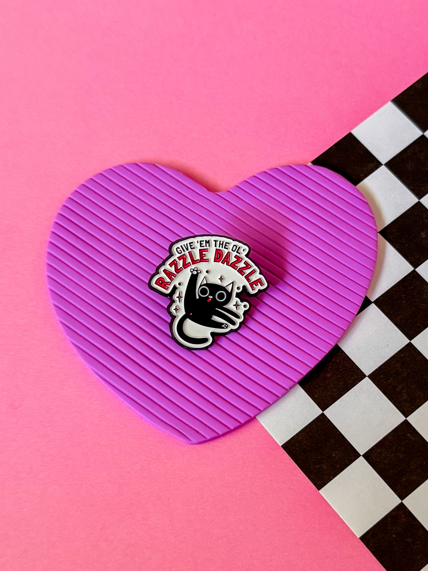 Razzle Dazzle Cat Pin | Enamel Pin