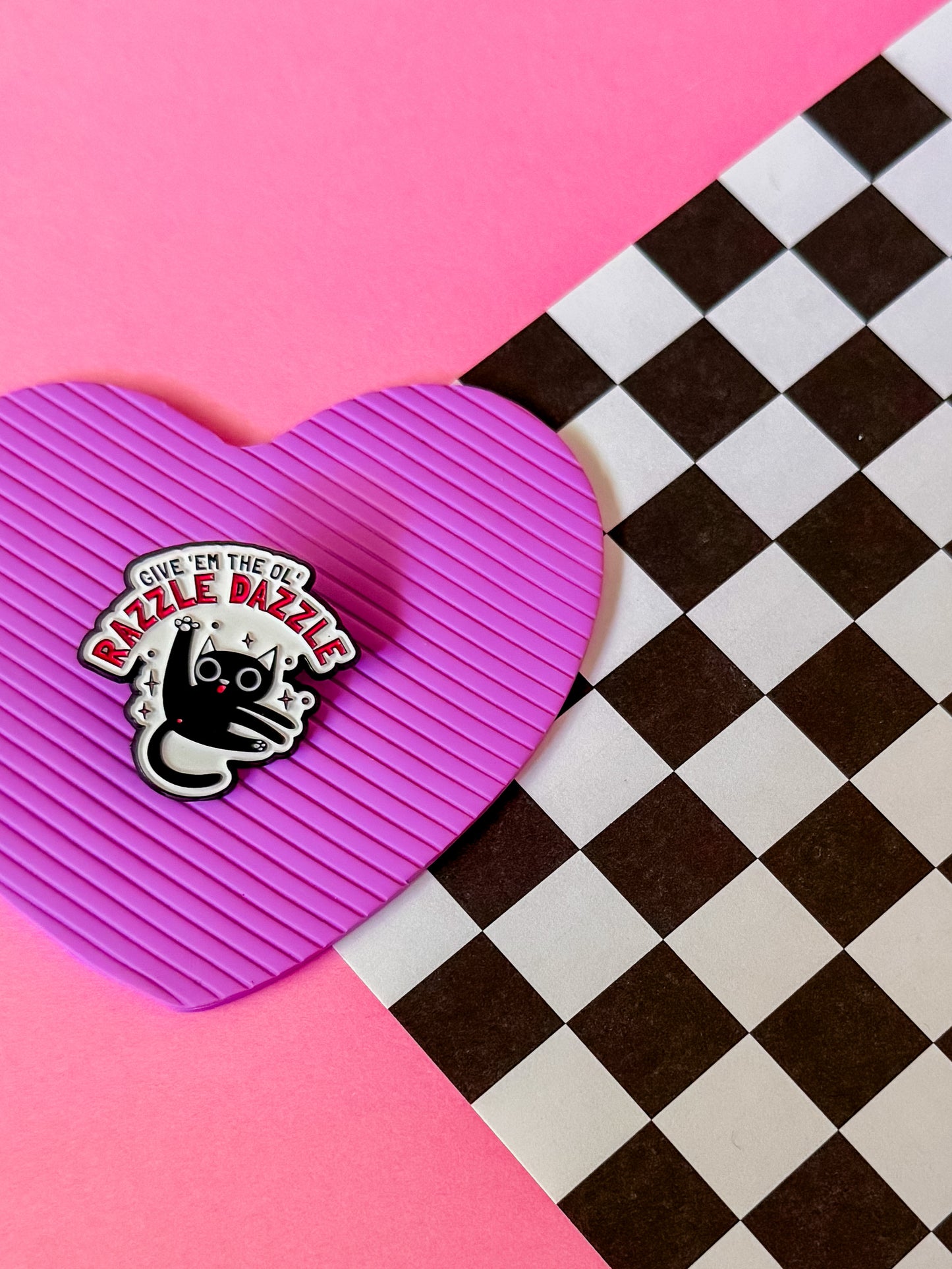Razzle Dazzle Cat Pin | Enamel Pin