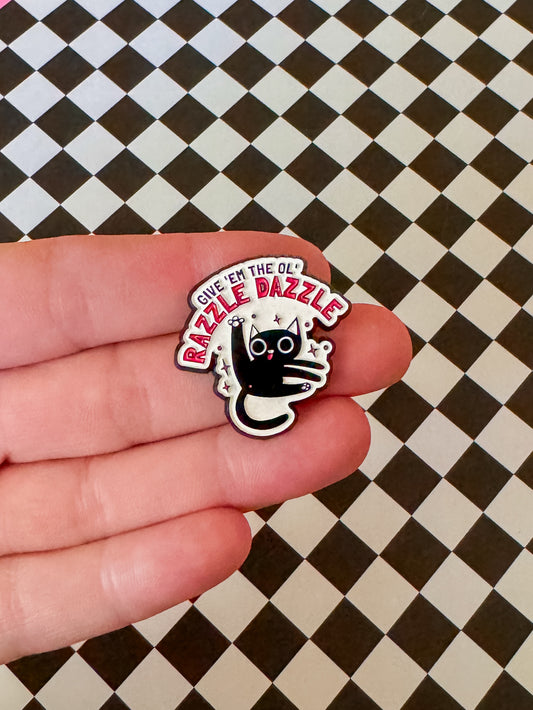 Razzle Dazzle Cat Pin | Enamel Pin