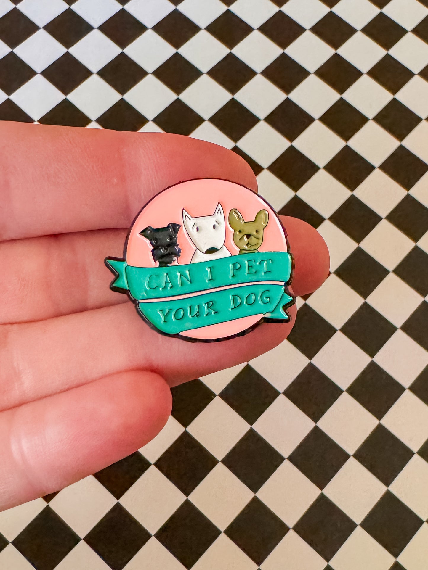 Can I Pet Your Dog Pin | Enamel Pin