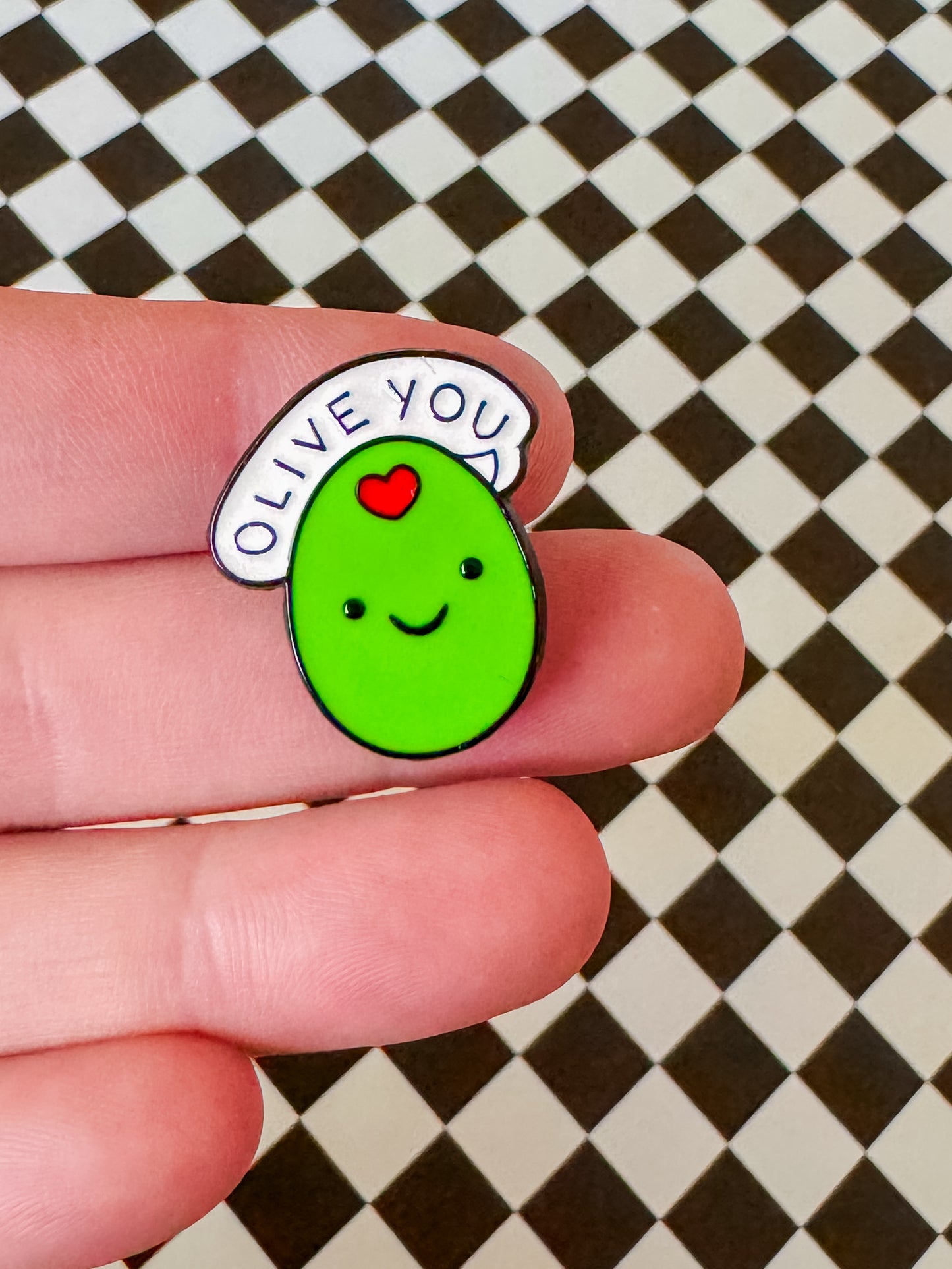 Olive & Tomato Love | Enamel Pin