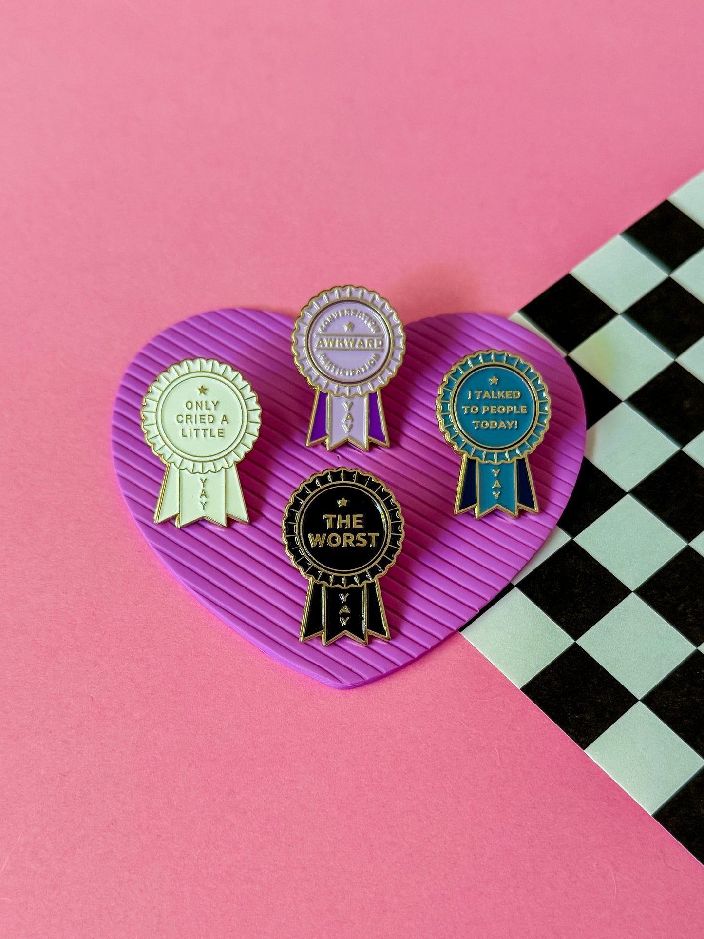 Ribbon Pins | Enamel Pin