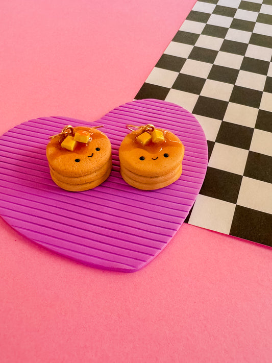 Poppy Pancake | Polymer Clay Earrings