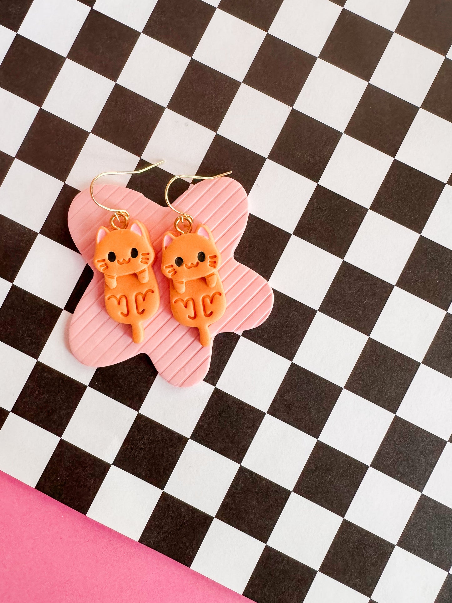 Kitty Cat Earrings | Polymer Clay Earrings