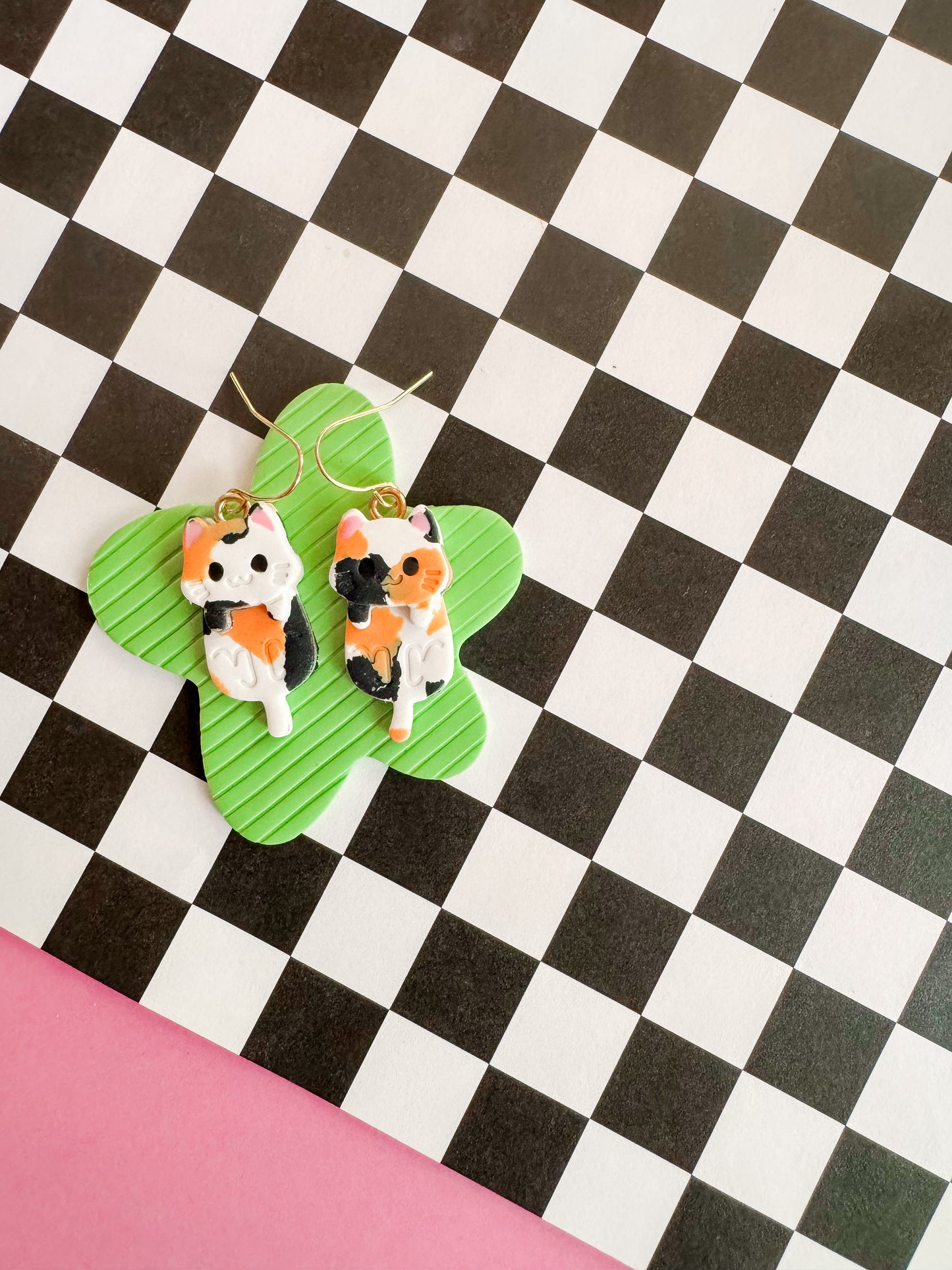 Kitty Cat Earrings | Polymer Clay Earrings