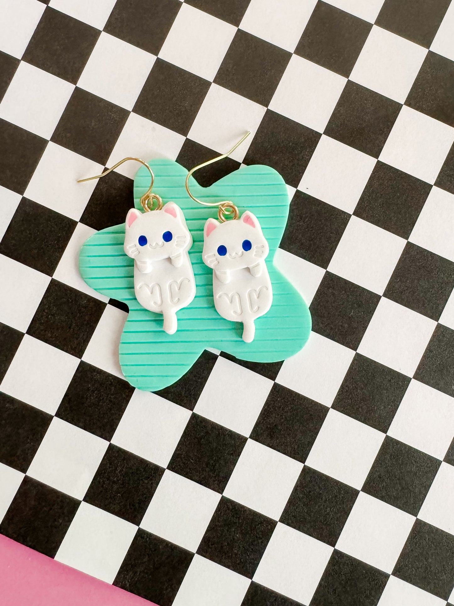 Kitty Cat Earrings | Polymer Clay Earrings