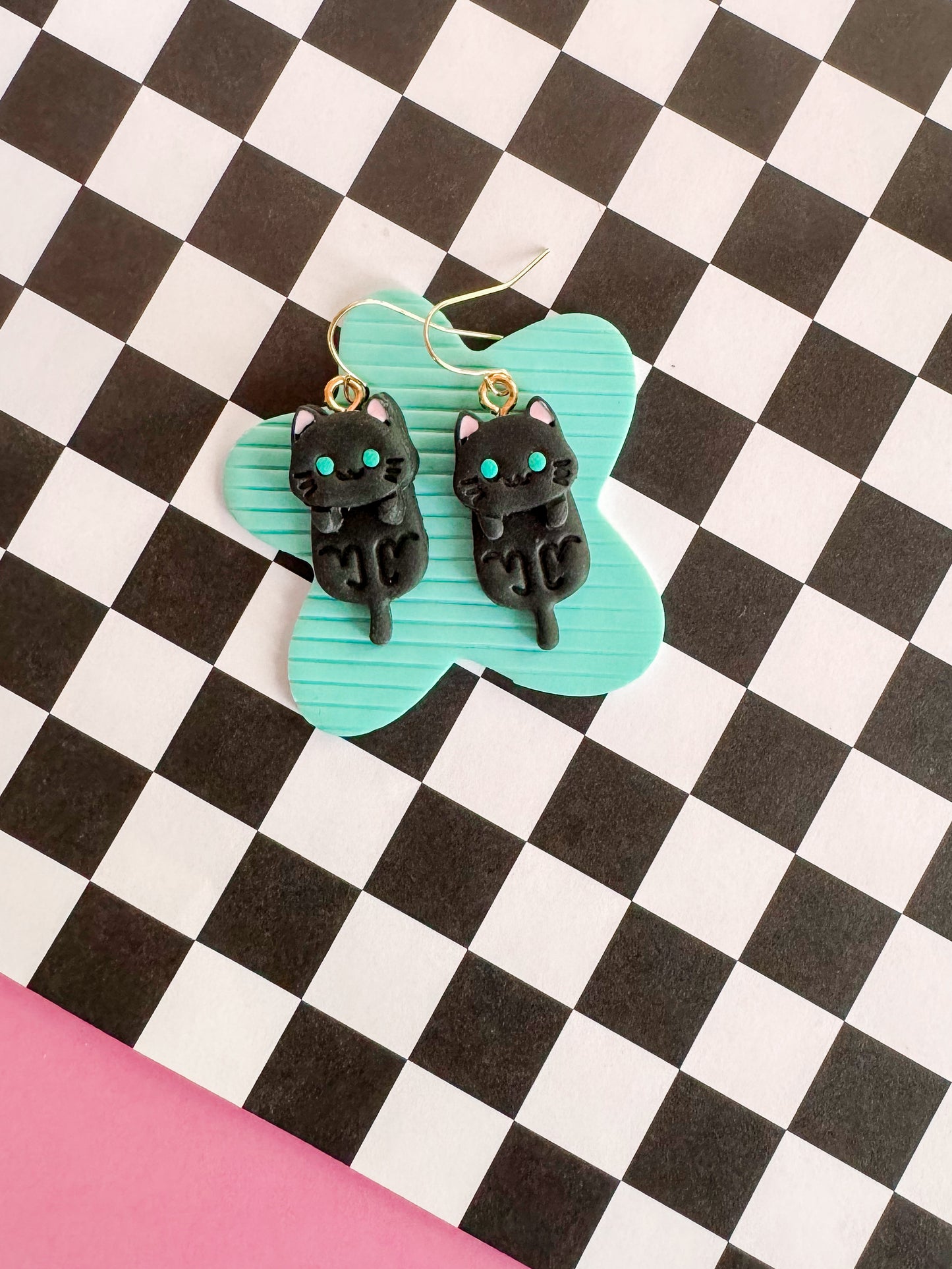 Kitty Cat Earrings | Polymer Clay Earrings