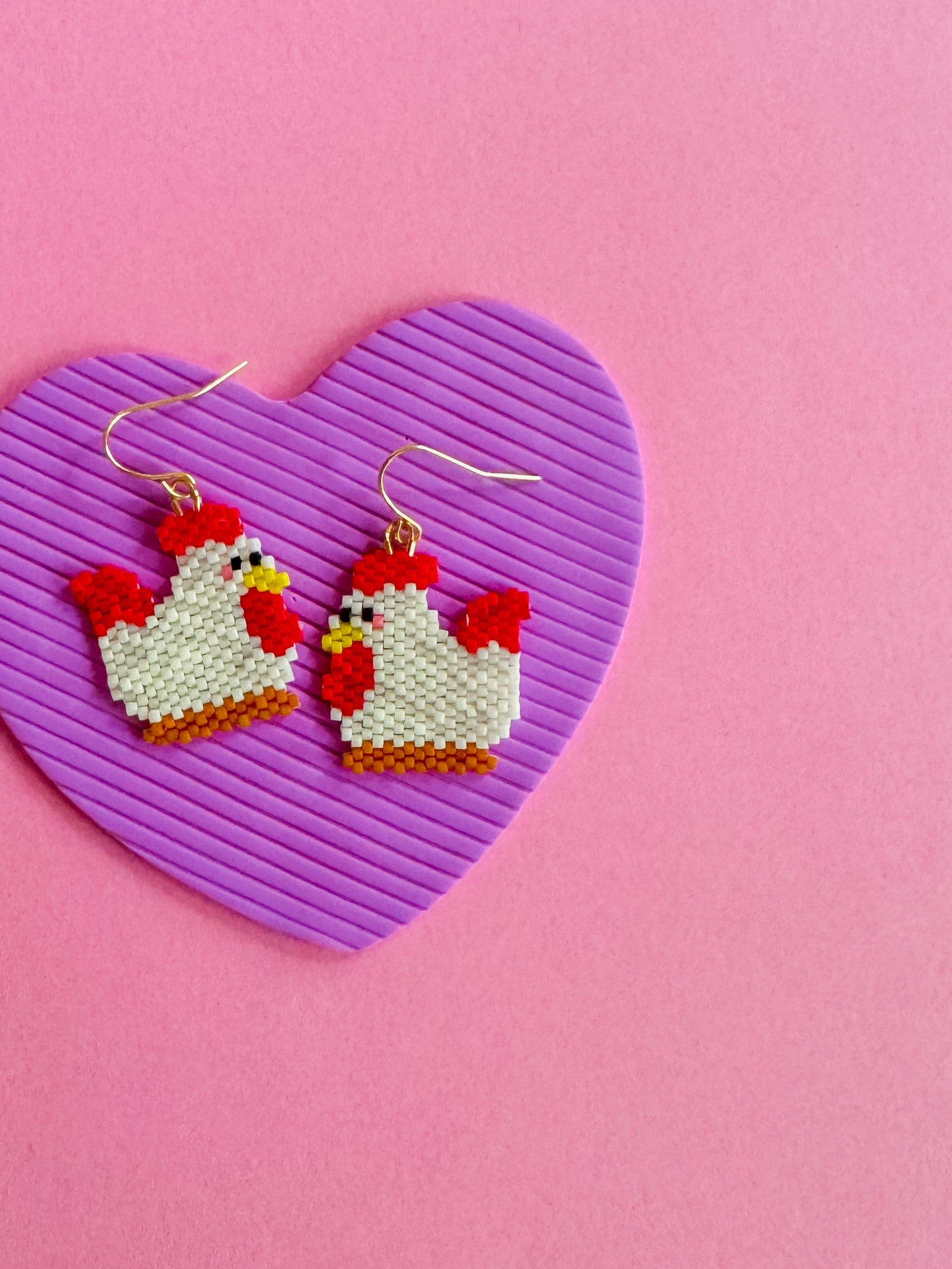 Lady Cluck | Beaded Earrings