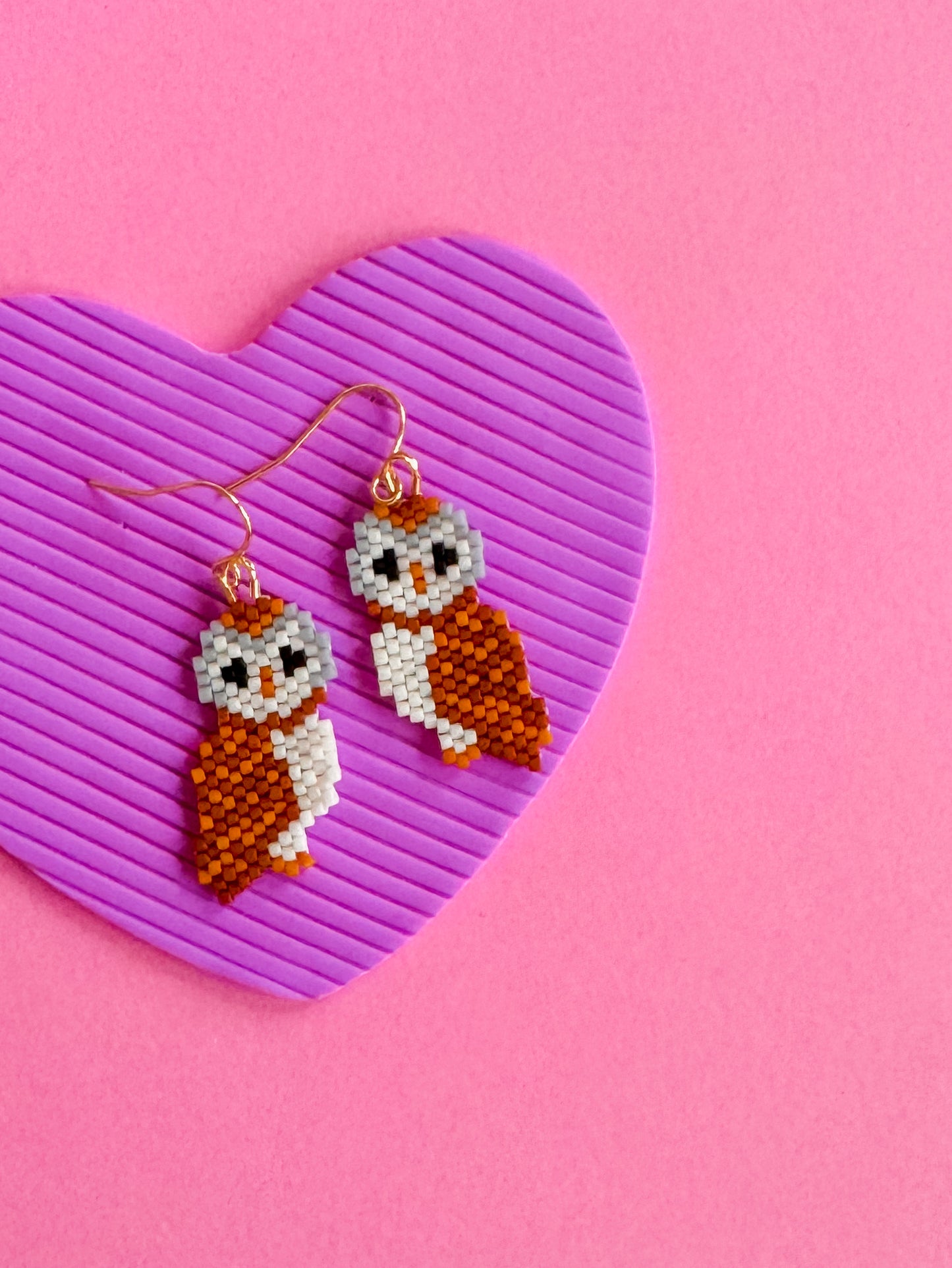 Owl Capone | Beaded Earrings