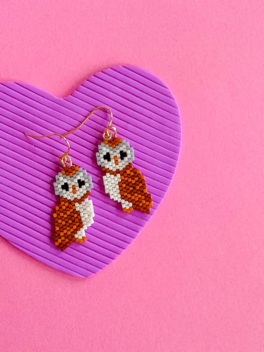 Owl Capone | Beaded Earrings