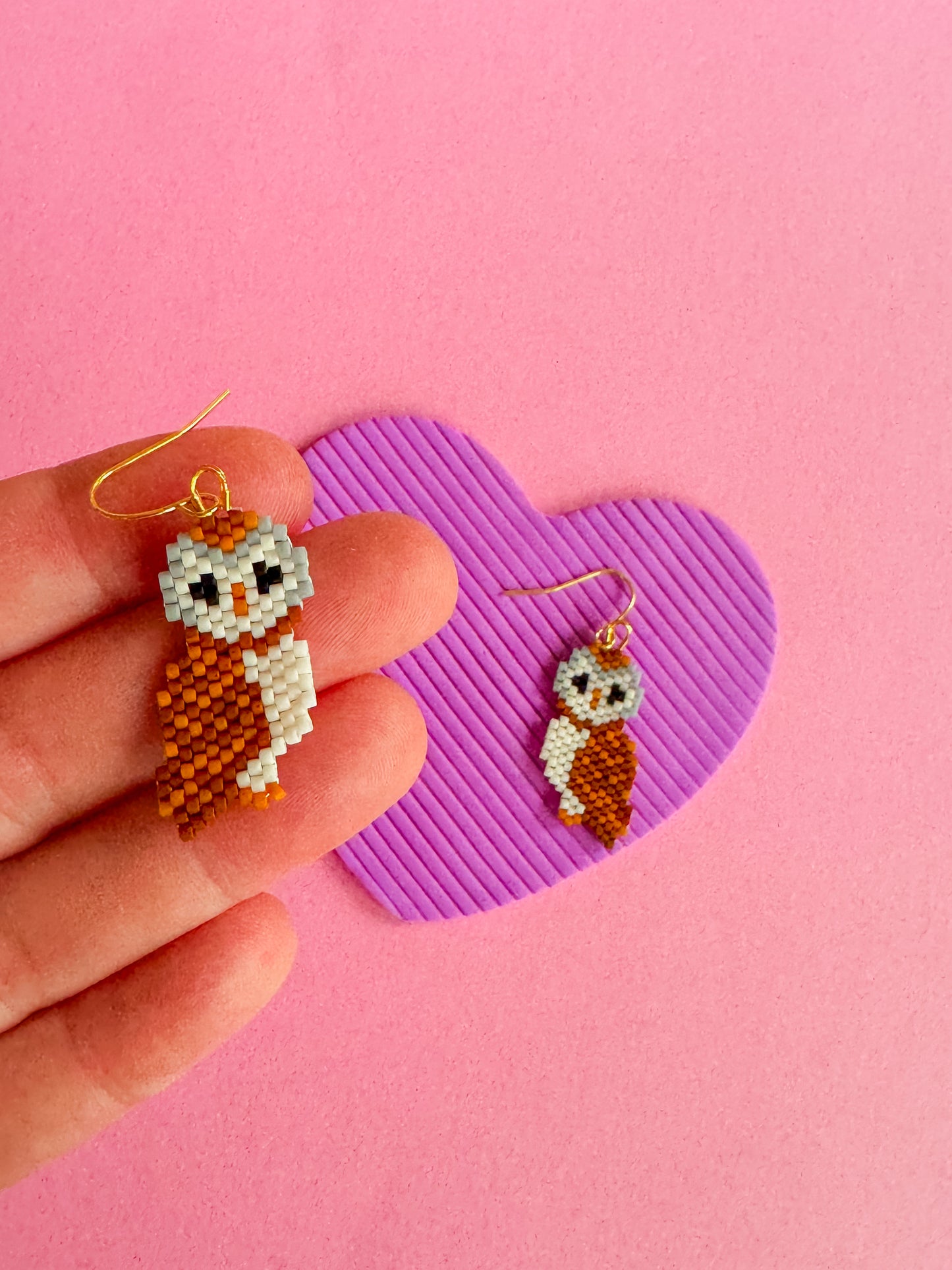 Owl Capone | Beaded Earrings