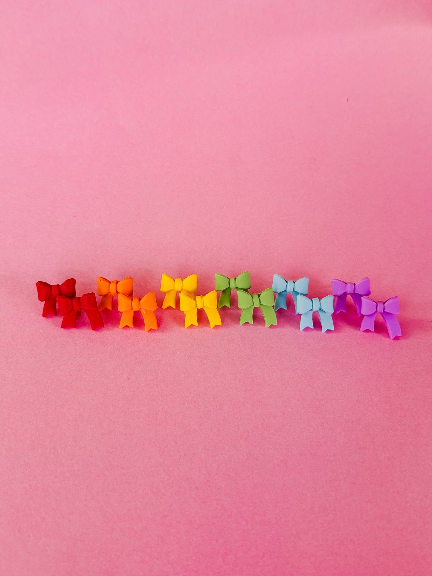 Baby Billie Bow Earrings | Polymer Clay Earrings