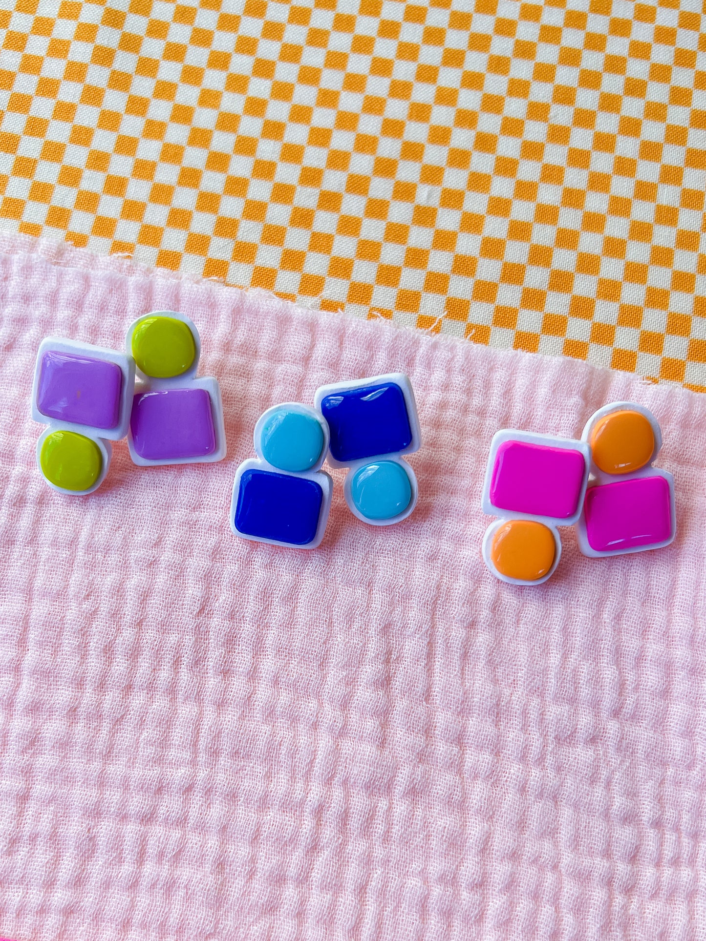 Marty Studs | Polymer Clay Earrings