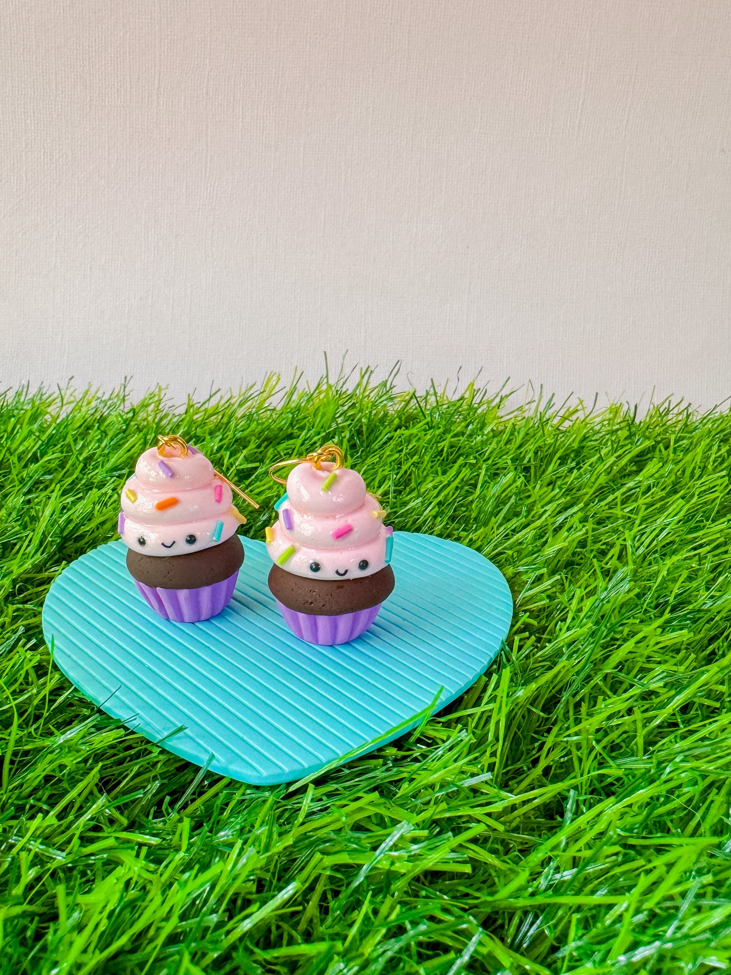 Cassie Cupcake | Polymer Clay Earrings