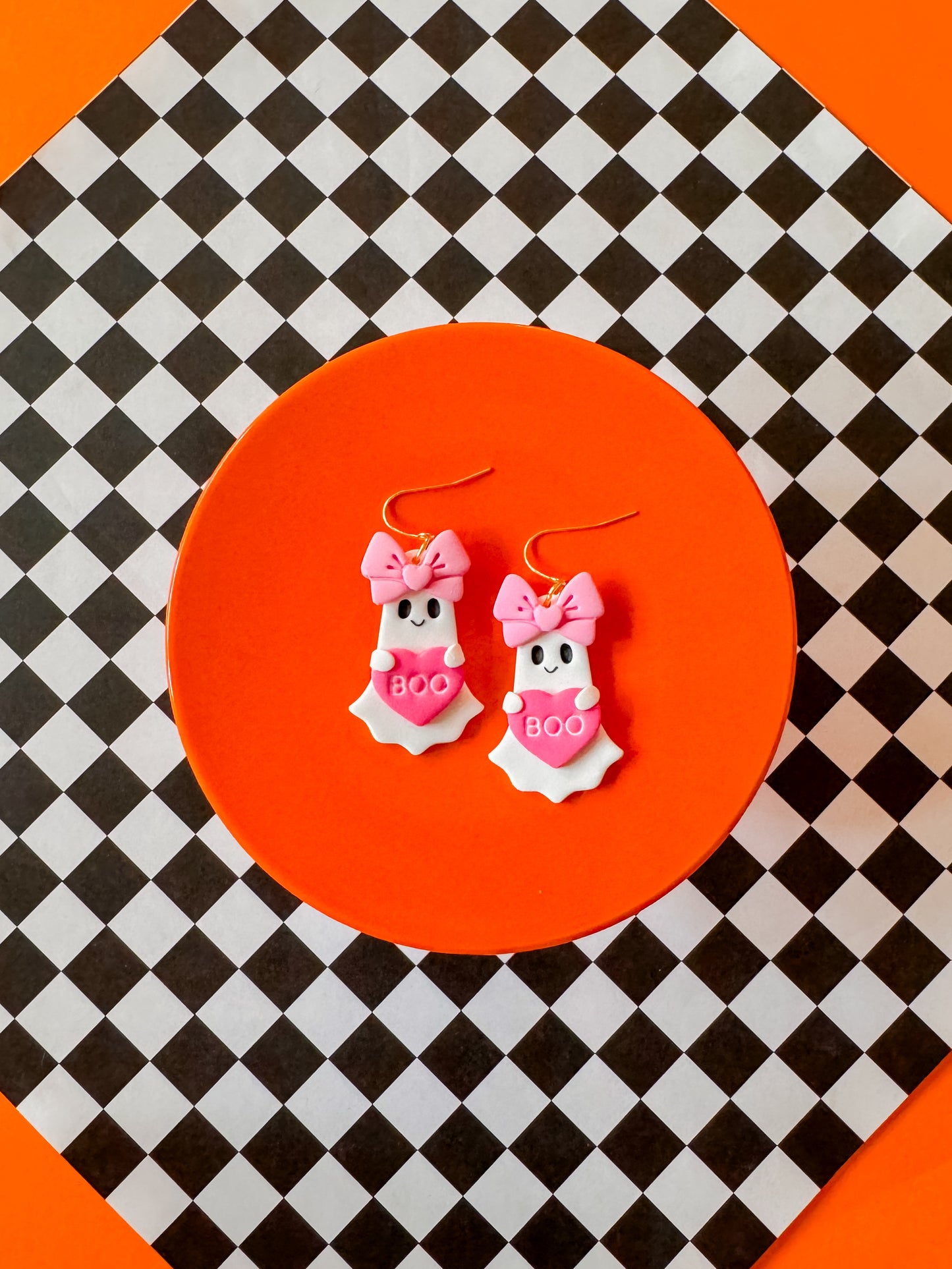 Girly Girl Ghosty | Clay Earrings