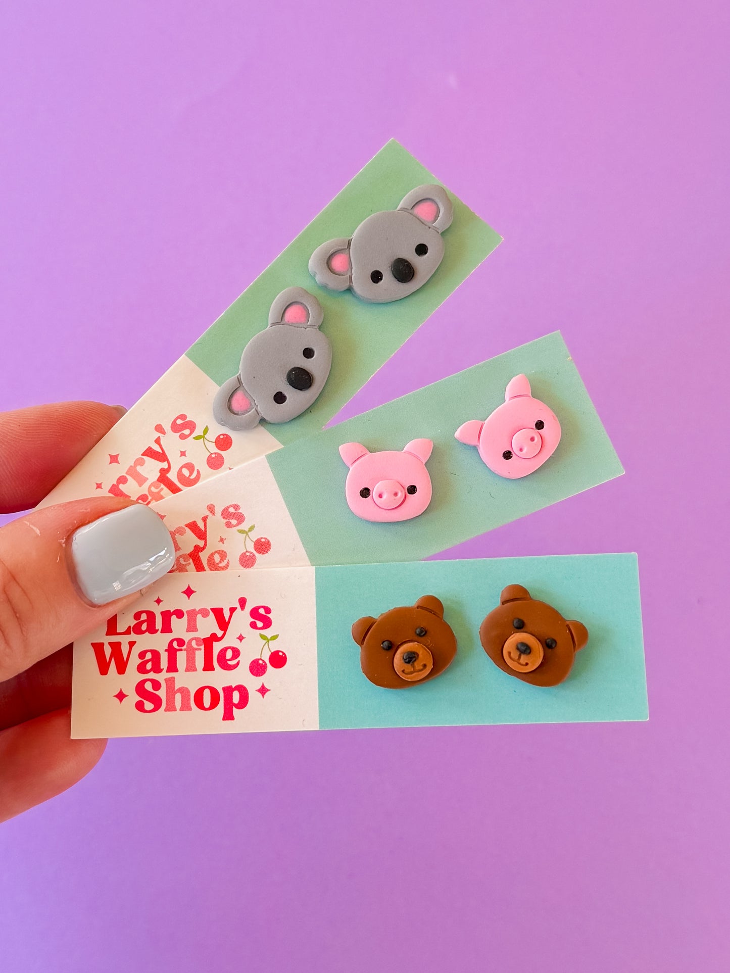 Koala Stud Earrings | Clay Earrings