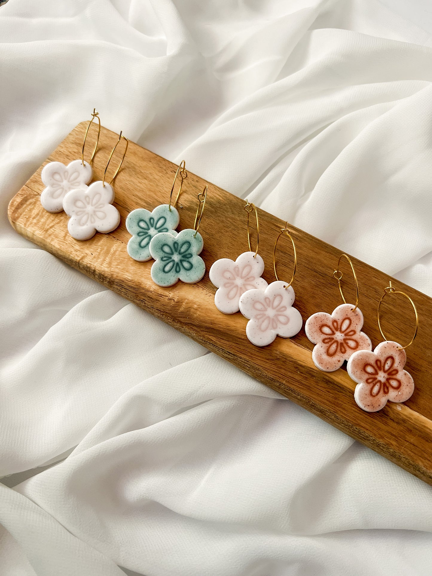 Tile |  Polymer Clay Earrings