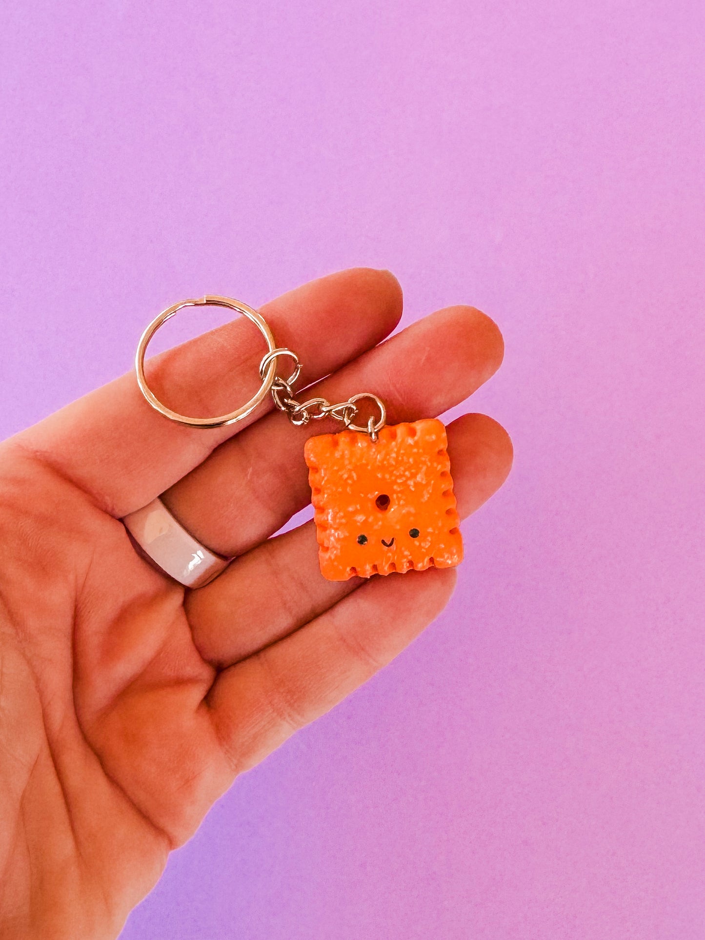 Cheez-it | Polymer Clay Keychain