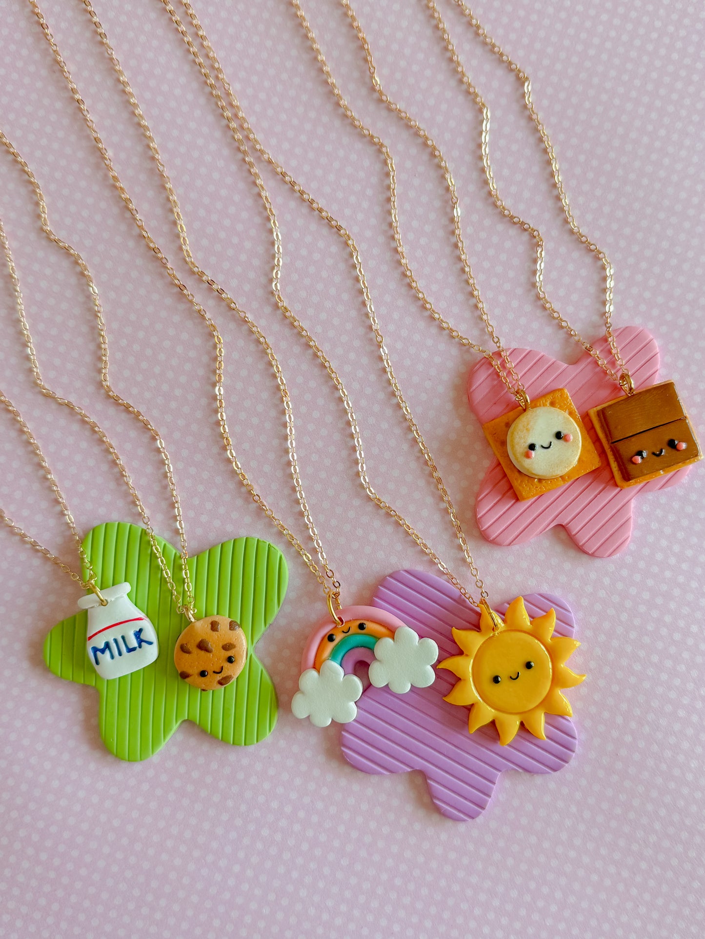 BFF S’more Charm Necklaces | Clay Charm Necklace