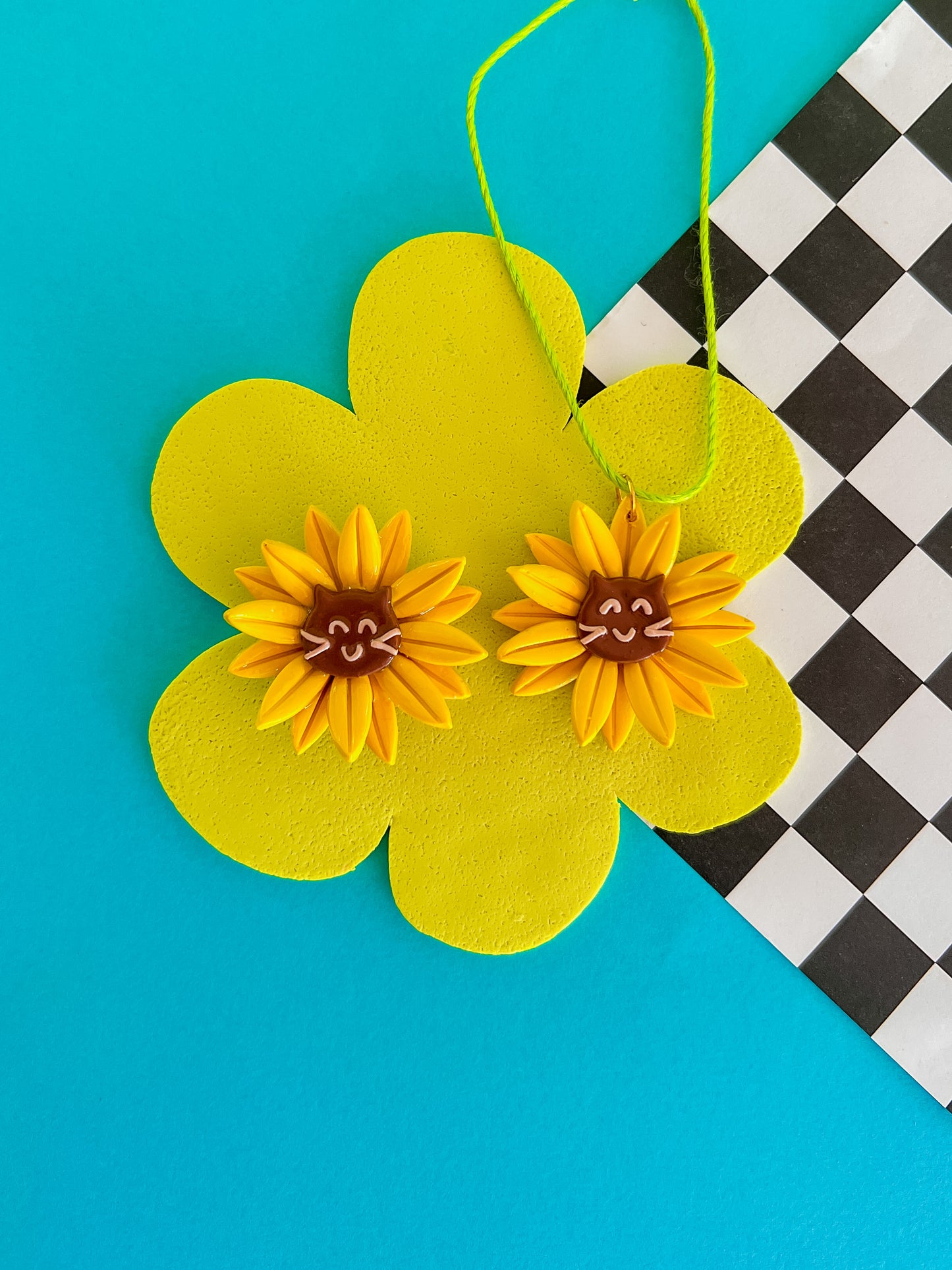 Sawyer | Cat Sunflower Magnet or Ornament