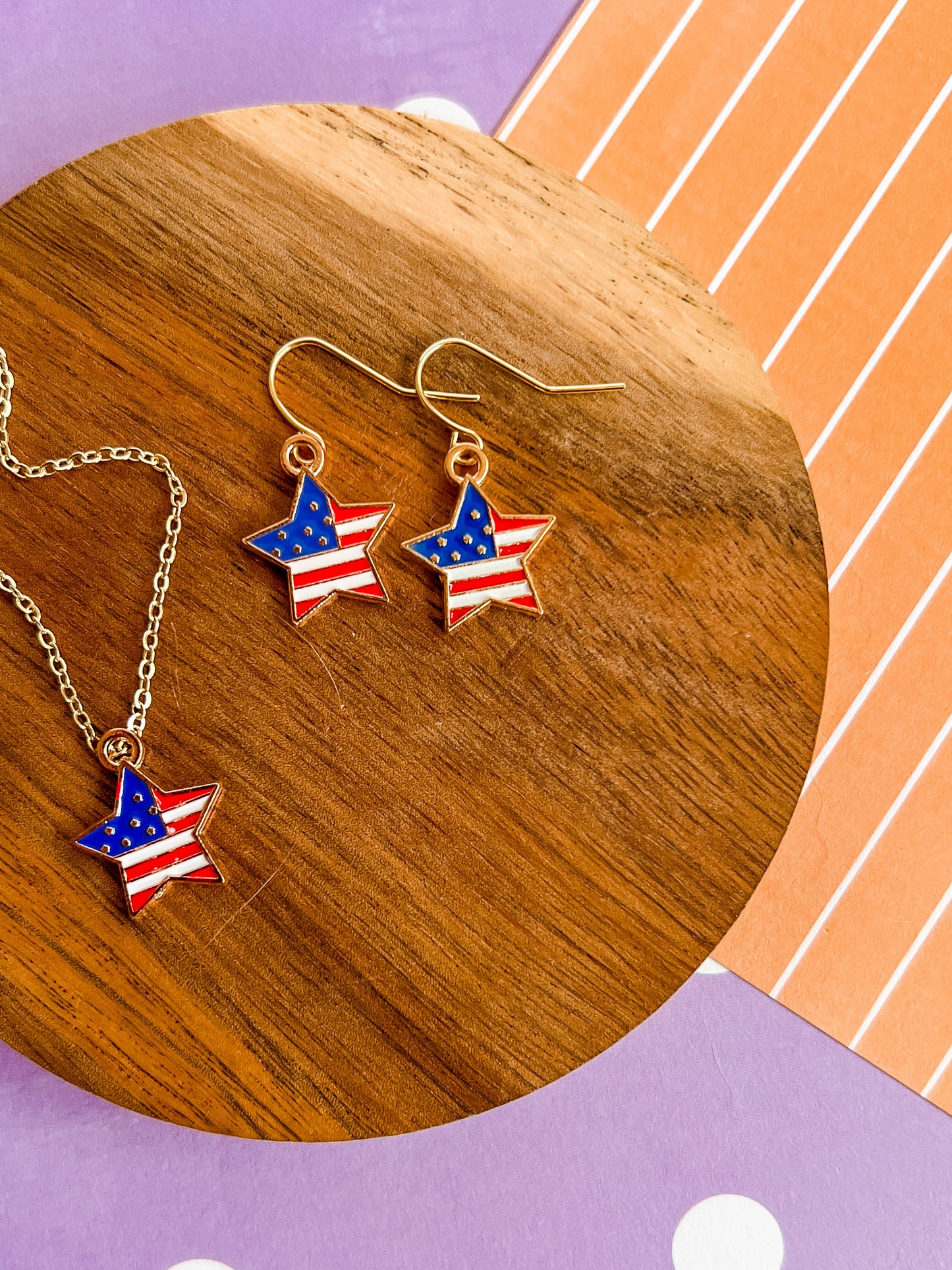 Americana Necklace and Earrings