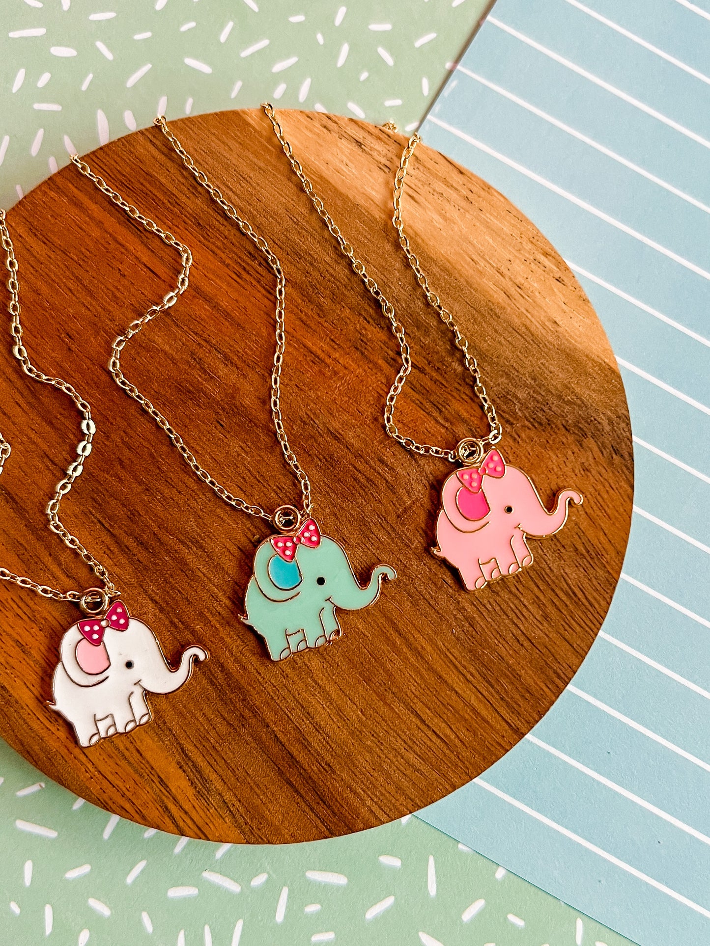 Emma the Elephant Necklace and Earrings
