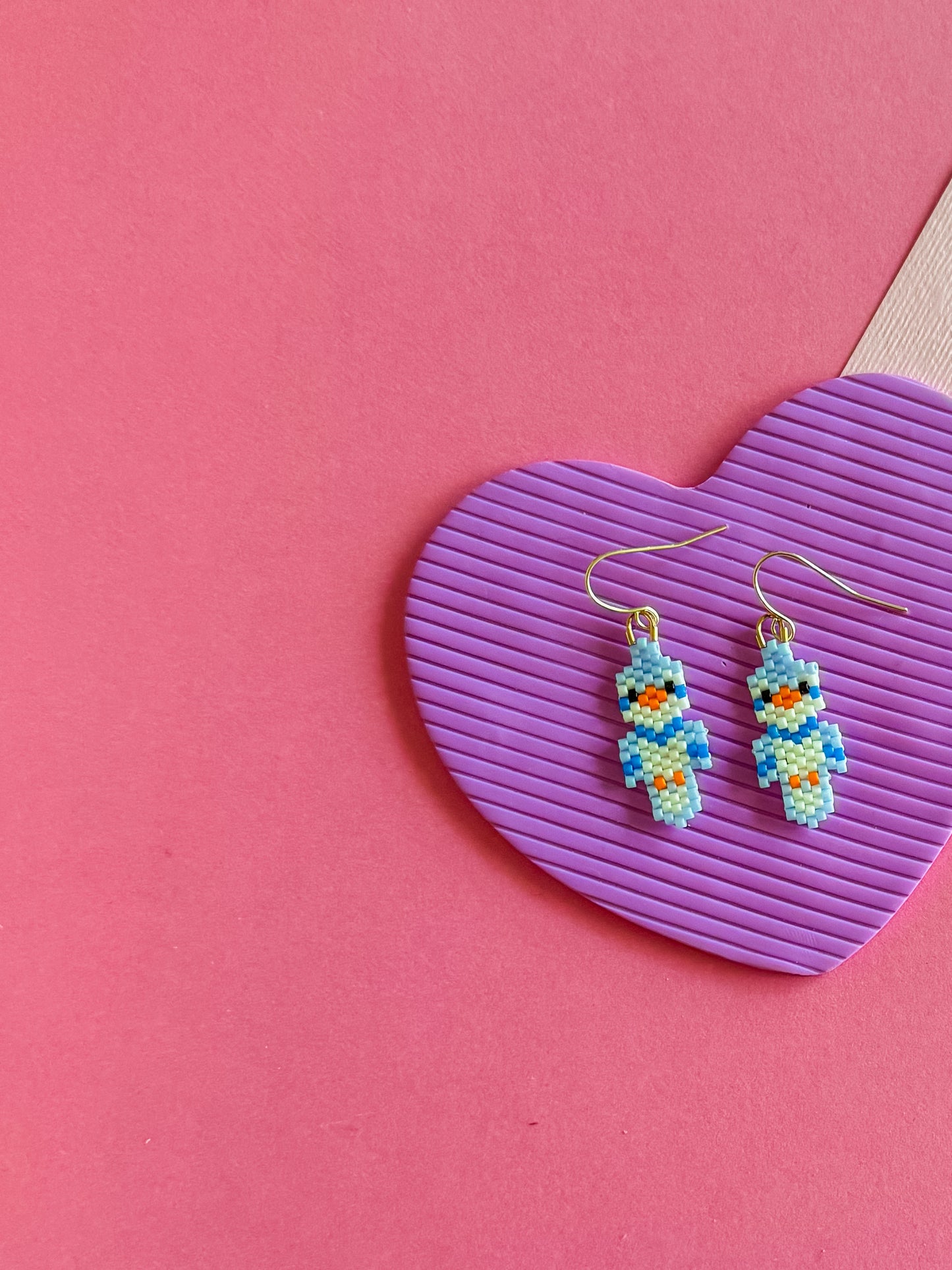 Beaded Bird Earrings | Beaded Earrings