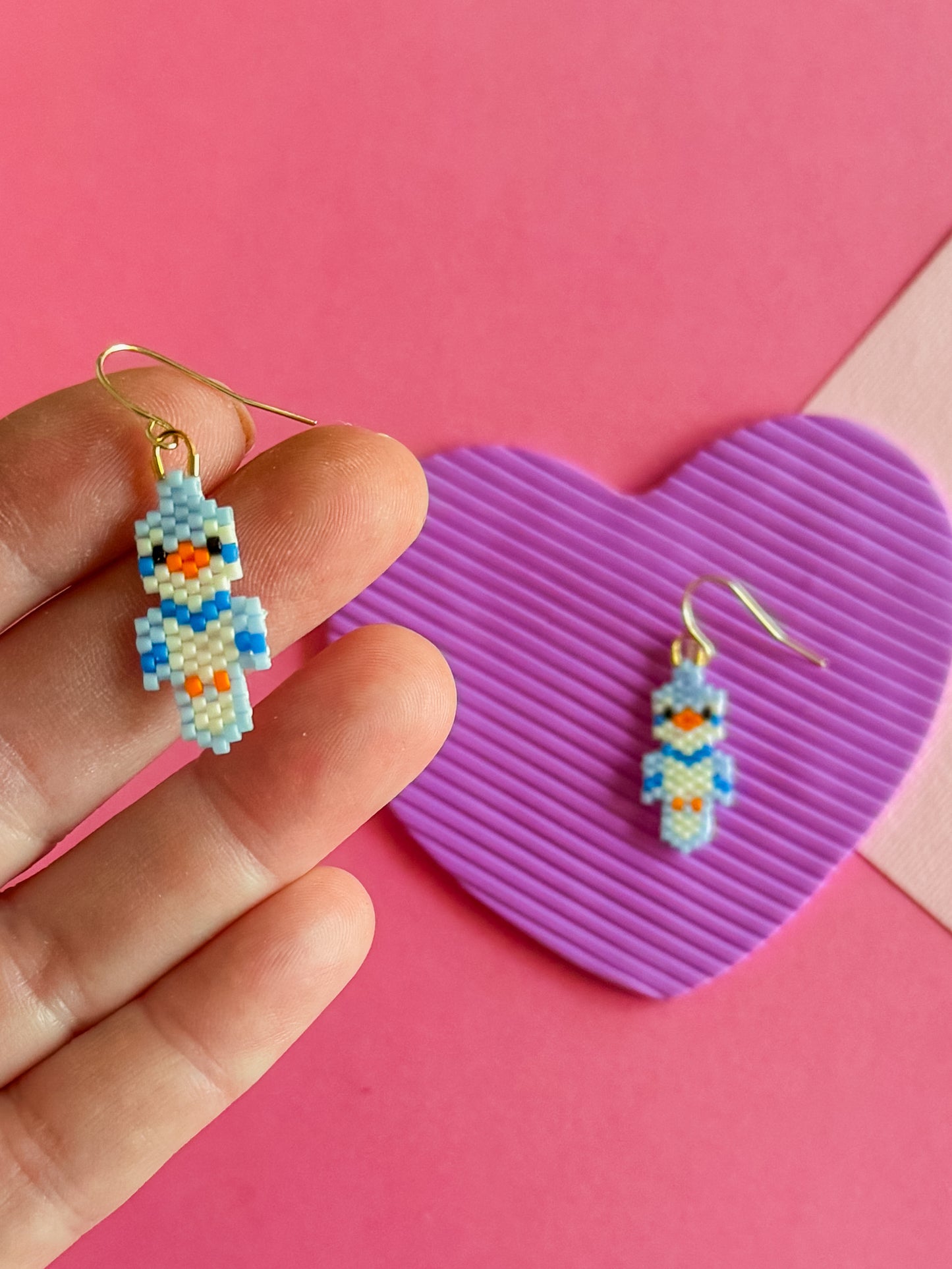 Beaded Bird Earrings | Beaded Earrings