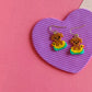 Beaded Dog Earrings | Beaded Earrings