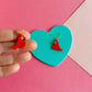Cindy the Cardinal | Beaded Earrings