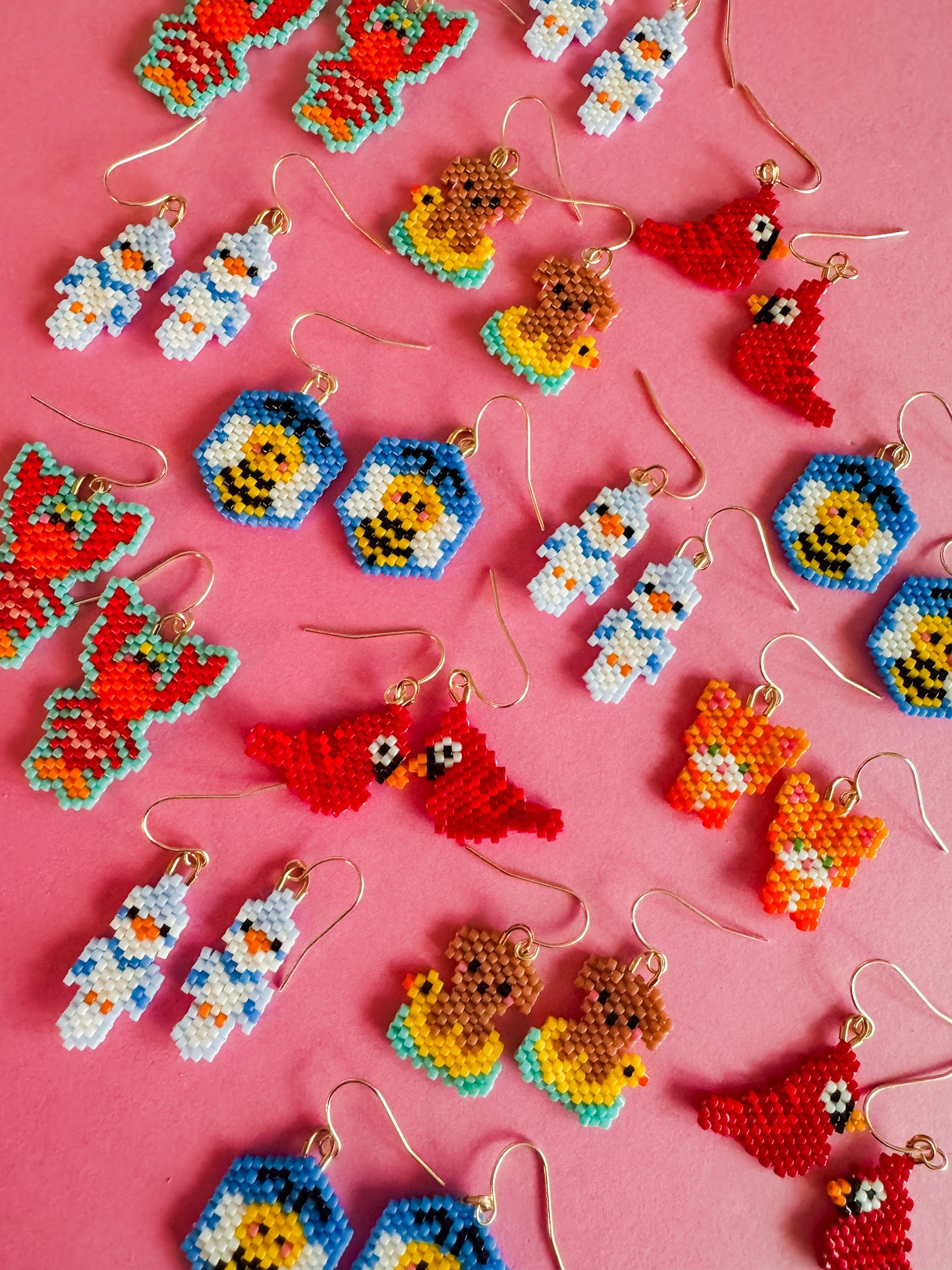 Beaded Bee Earrings | Beaded Earrings