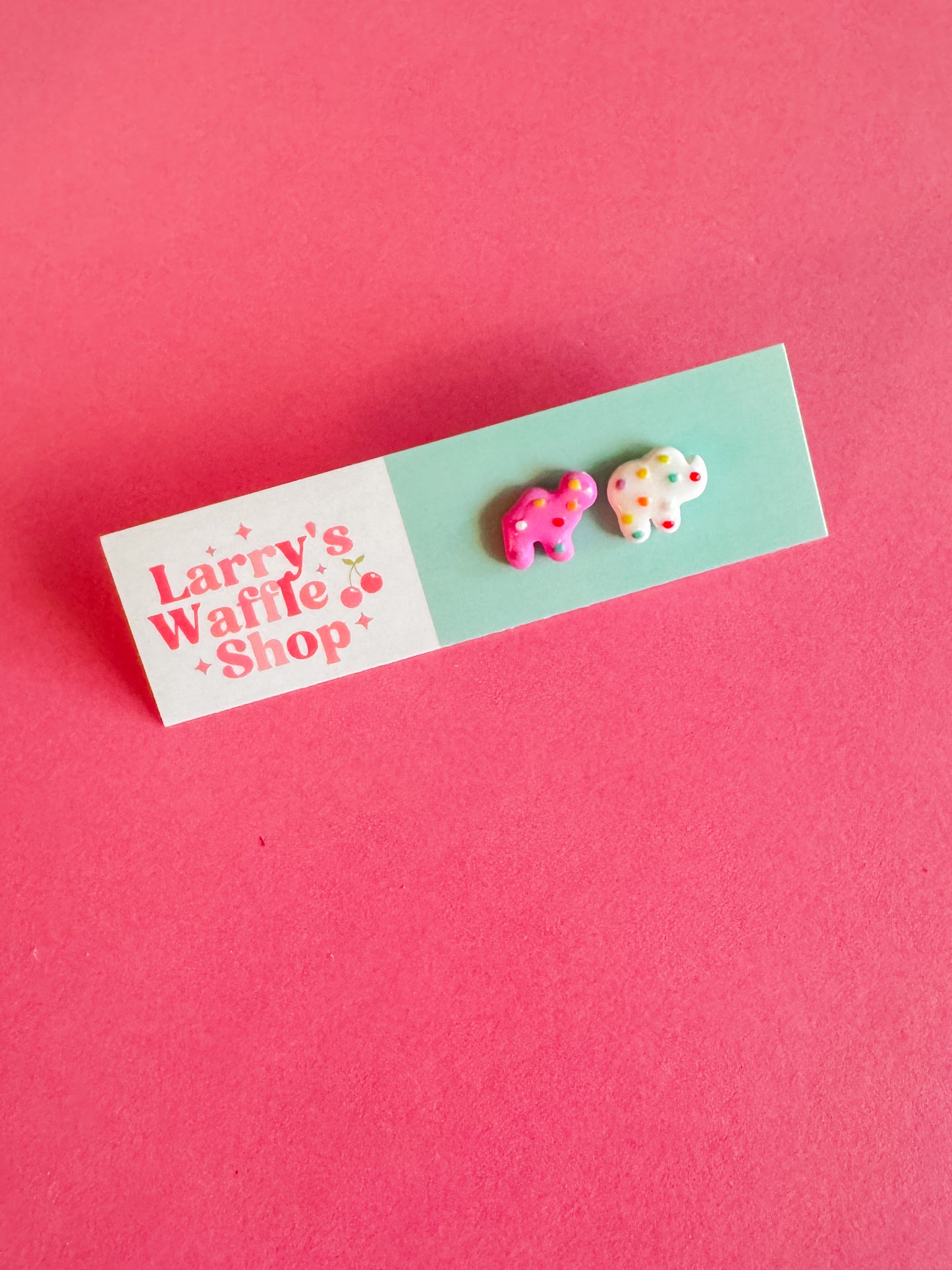 Circus Cookie Stud Earrings | Clay Earrings