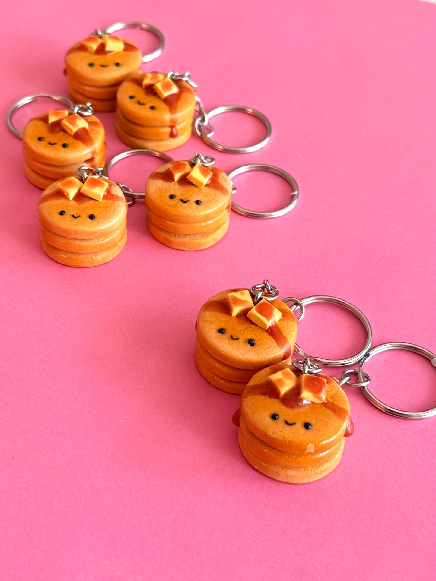 Pancake Keychain | Polymer Clay Keychain