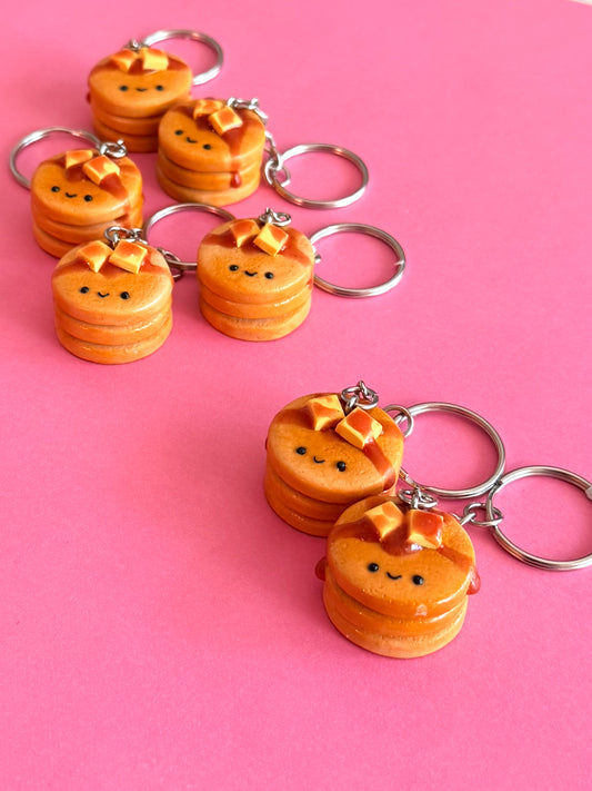 Pancake Keychain | Polymer Clay Keychain