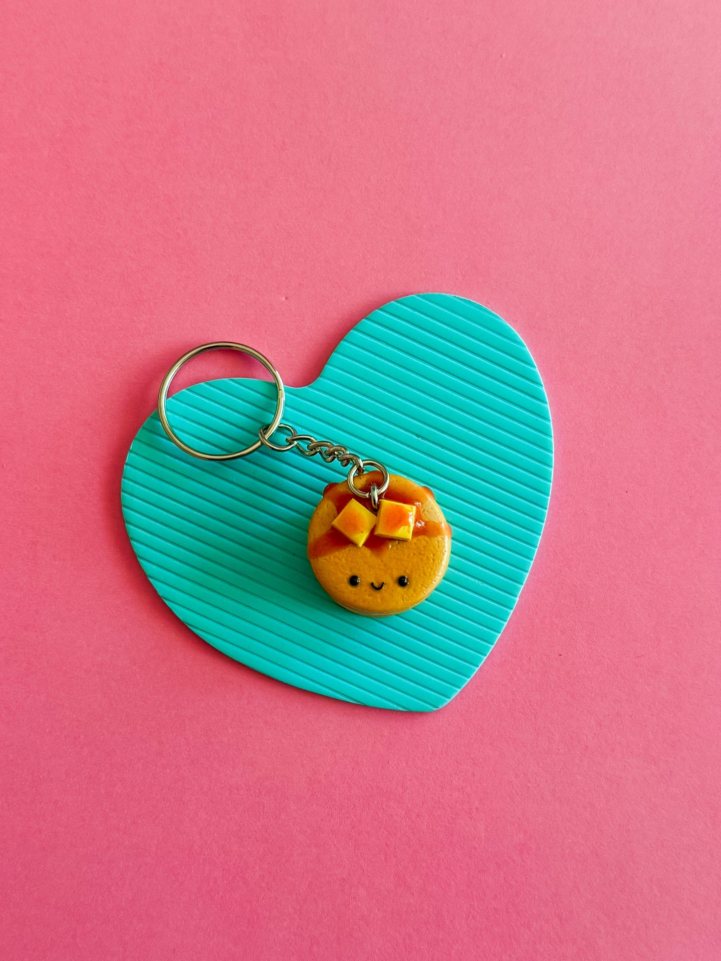 Pancake Keychain | Polymer Clay Keychain