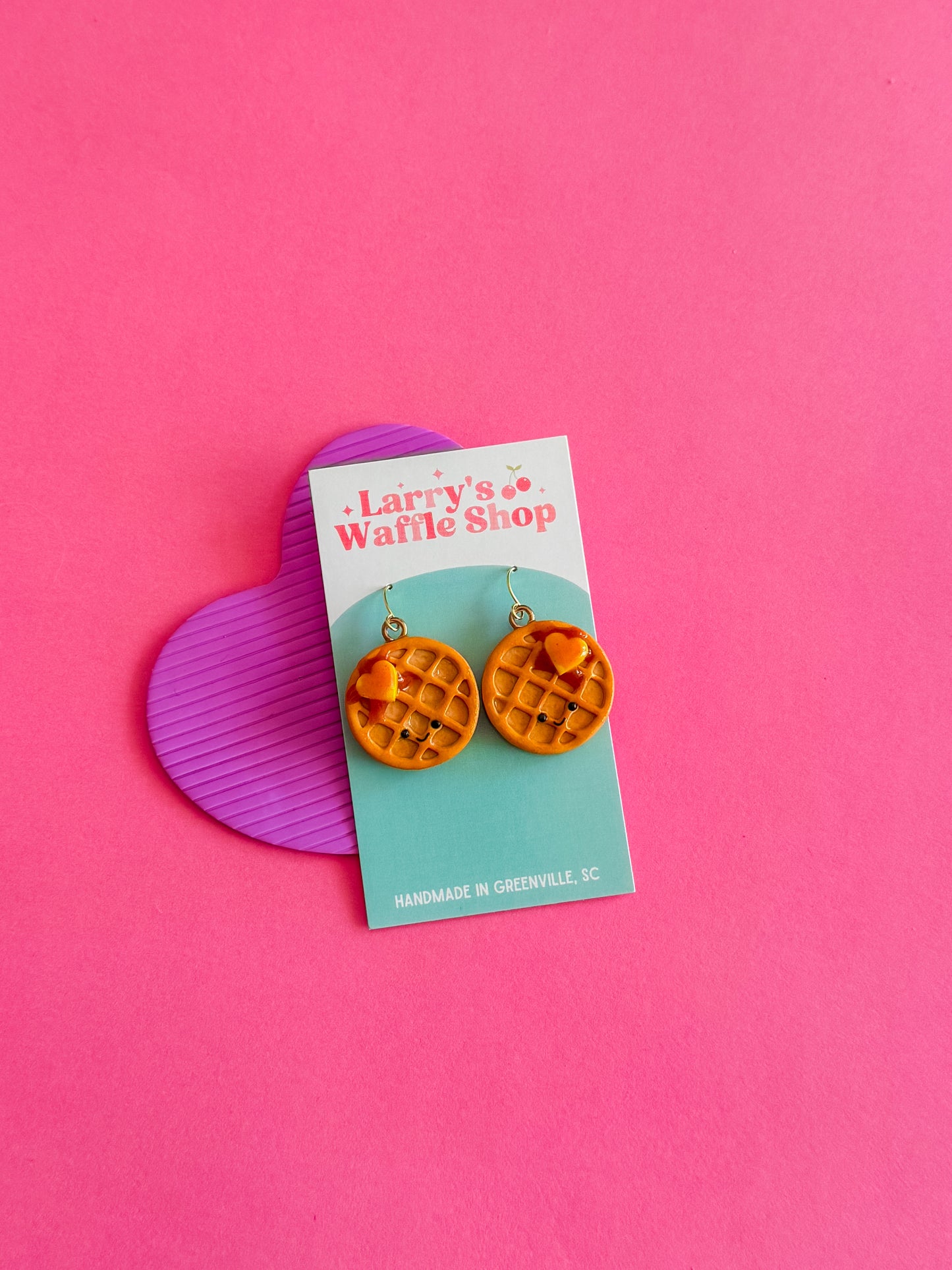 Wendy Earrings - Waffle Earrings