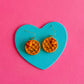 Wendy Earrings - Waffle Earrings