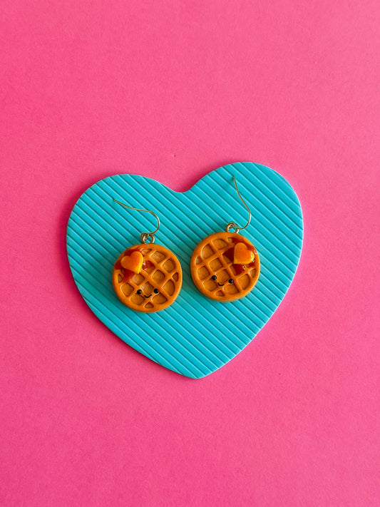 Wendy Earrings - Waffle Earrings