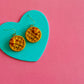 Wendy Earrings - Waffle Earrings