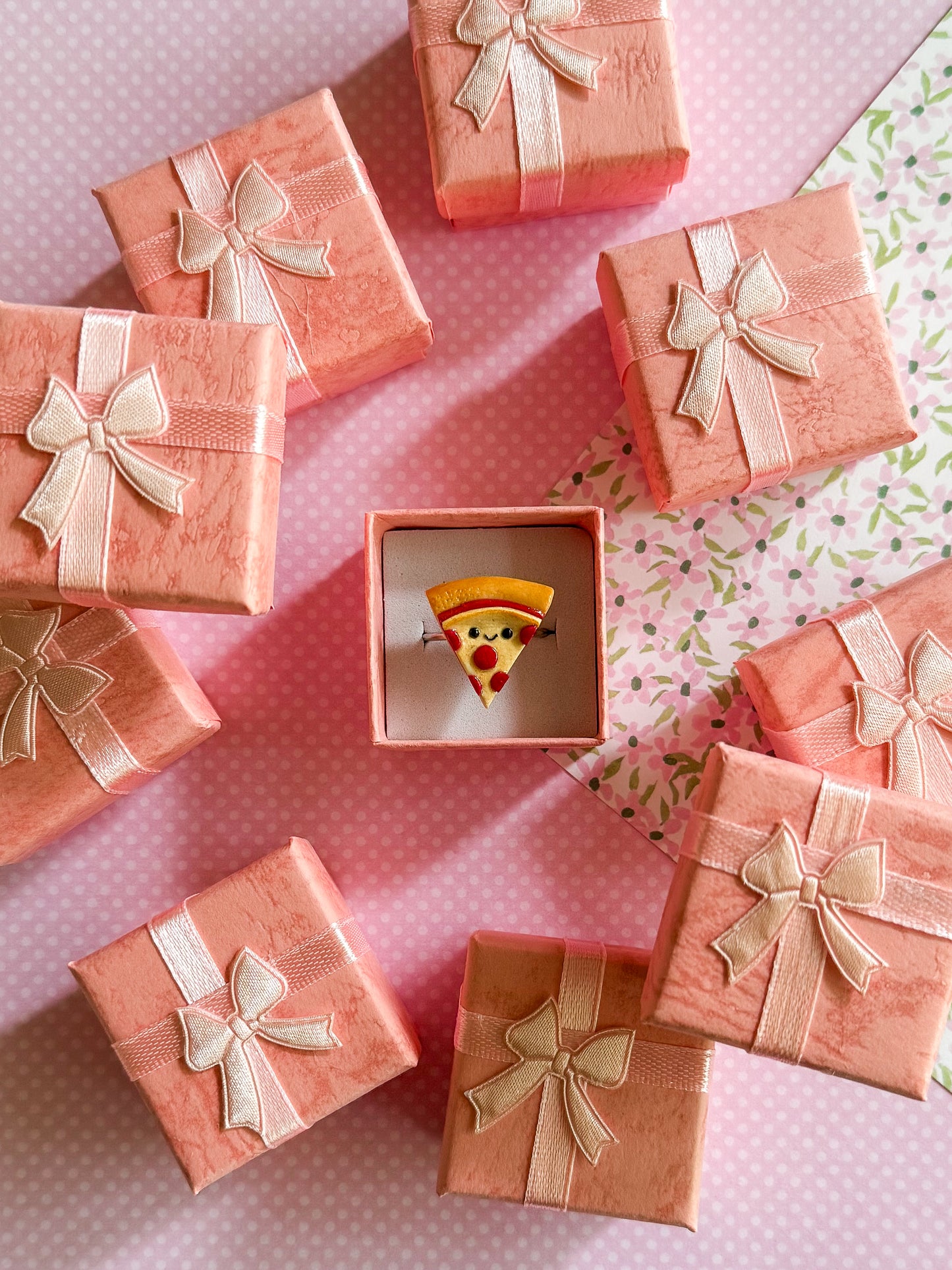 Pizza Ring | Polymer Clay Ring