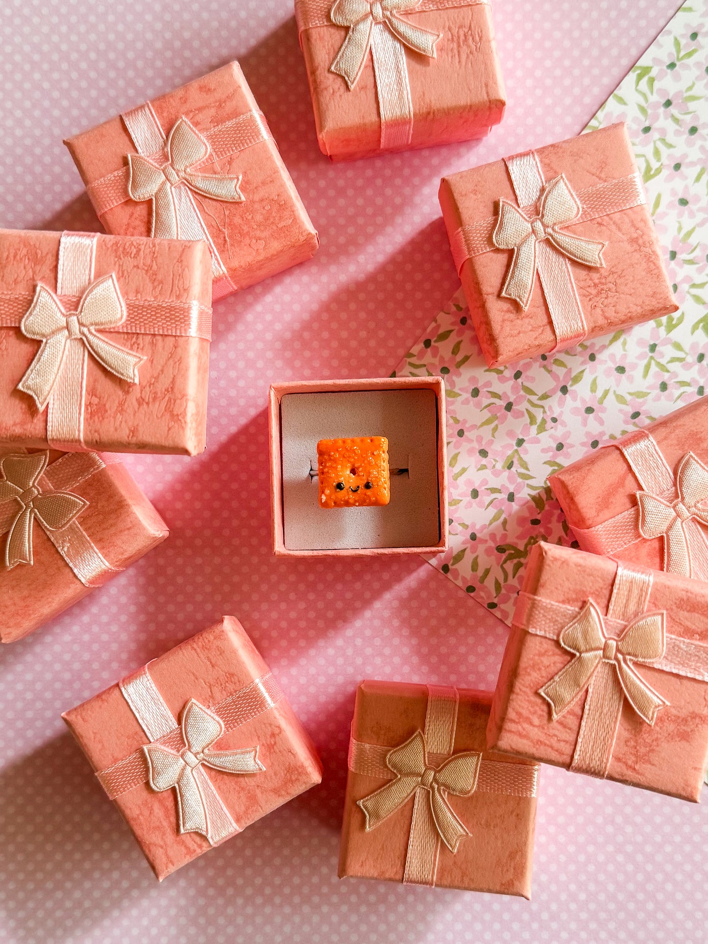 Cheez-it + Goldfish Ring | Polymer Clay Ring