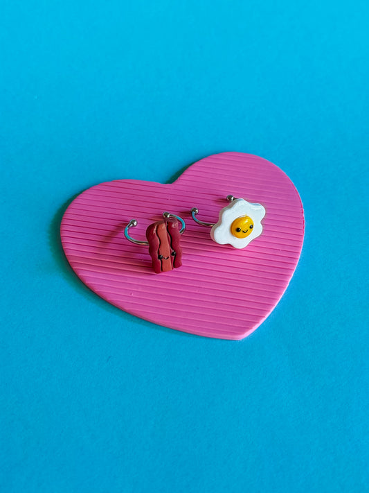 Egg + Bacon Ring | Polymer Clay Ring