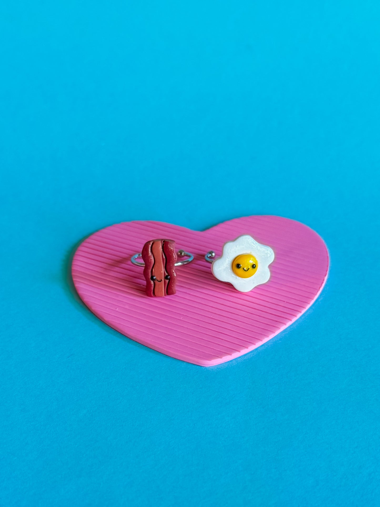 Egg + Bacon Ring | Polymer Clay Ring