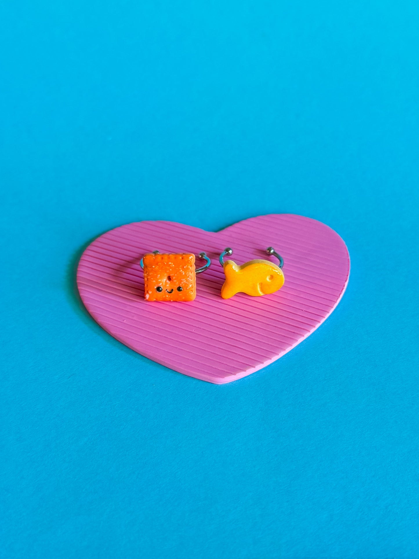 Cheez-it + Goldfish Ring | Polymer Clay Ring