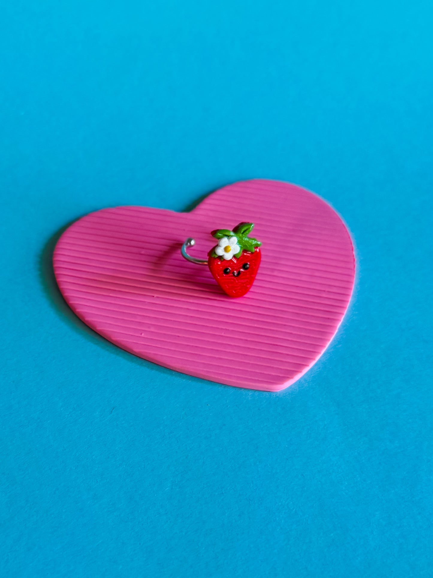 Strawberry Ring | Polymer Clay Ring