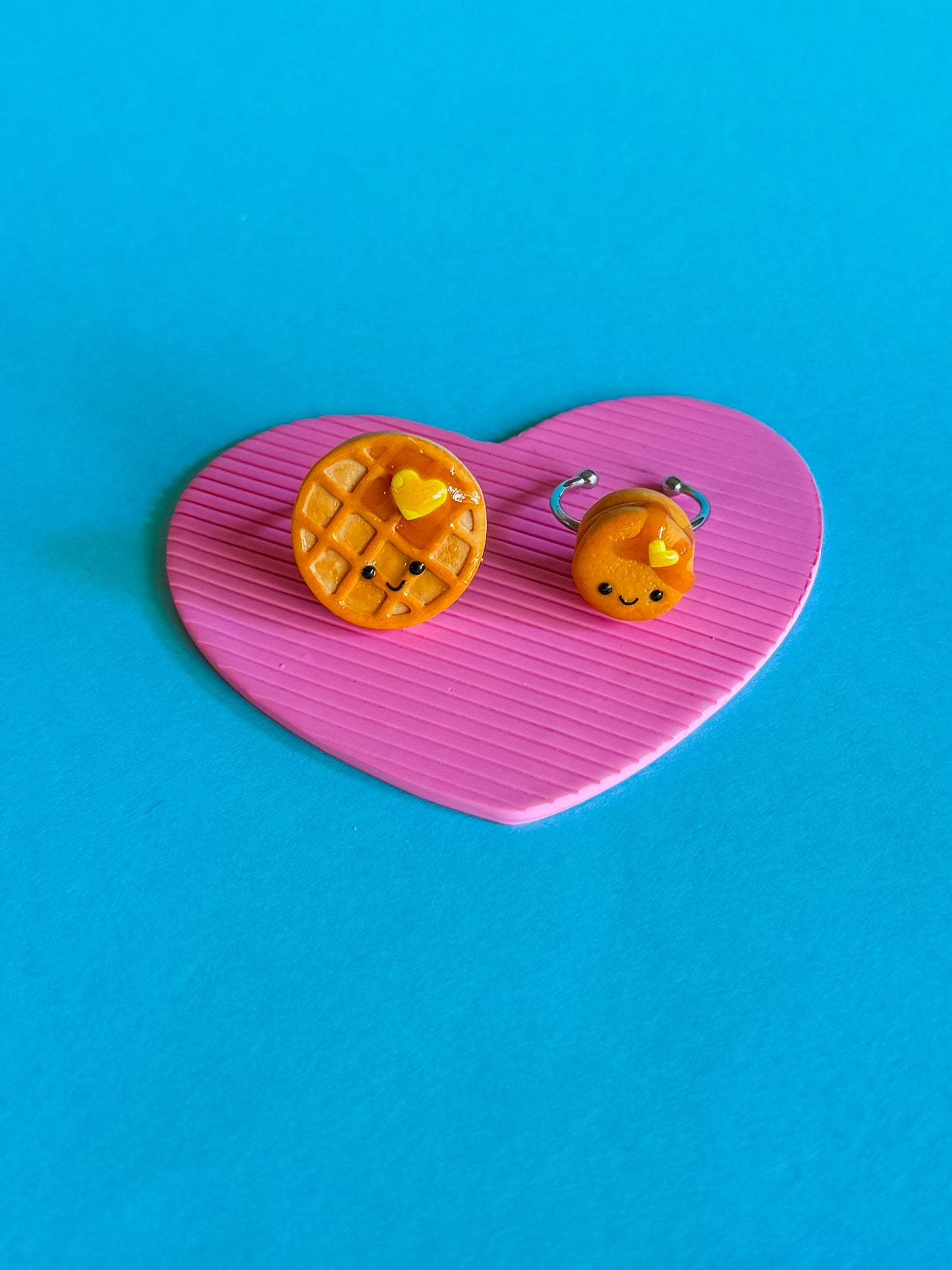 Pancake + Waffle Ring | Polymer Clay Ring