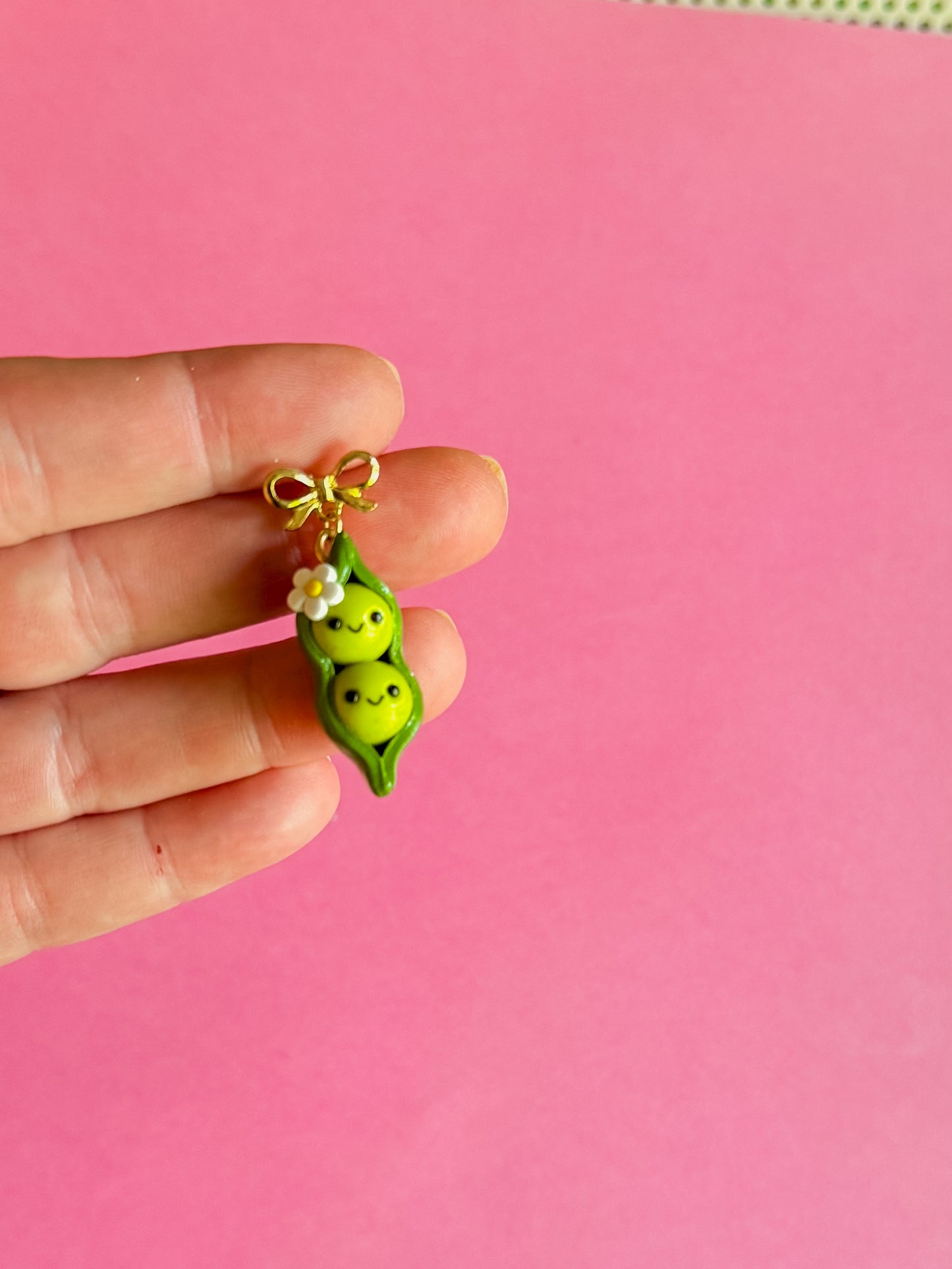 Sweet Pea Earrings - Polymer Clay Earrings